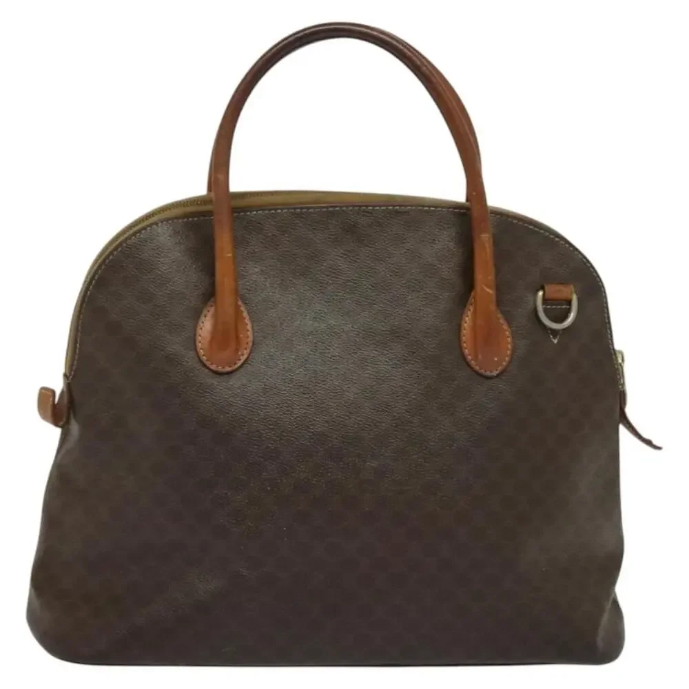 Celine Macadam Handbag Brown